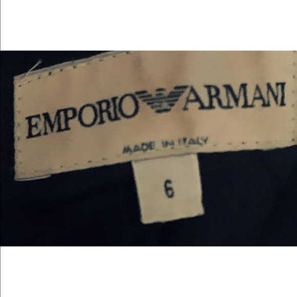 EMPORIO ARMANI Black Unique Zipper Fitted Blazer - Picture 7 of 8